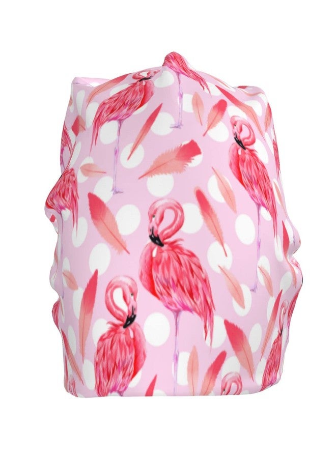 Giinly Flamingo Pink Beanie Cap Cancer Turban Headwear Hats for Women Men - Image 2